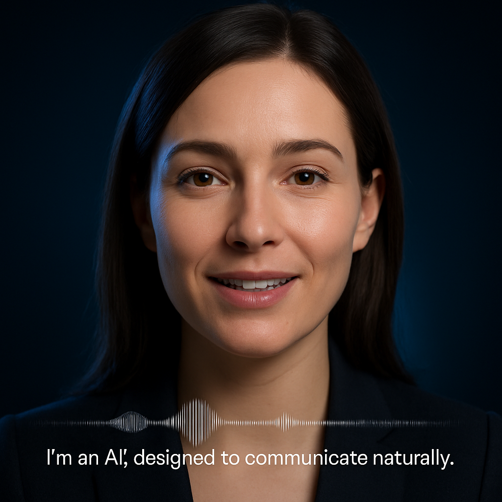MyOS AI avatar speaking naturally to camera